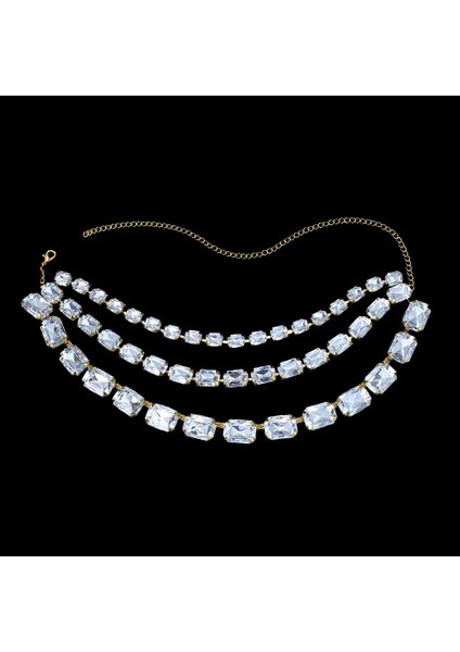 Rhinestone Kolye Noel Takı El Yapımı 3 Satis Kristal Kolye Gerdanlık Kolye (Yurt Dışından)