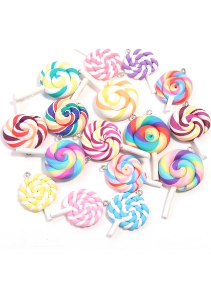 10 Adet/grup Lolipop Charms El Yapımı Takı Yapımı Takı Yapımı Takı Yapımı Charms Anahtarlık Anahtarlık Anahtarlık Takı Yapımı Charms (Yurt Dışından)