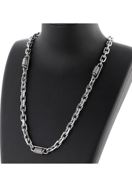 Erkekler Için 7mm O-Zinc Kolye Moda Punk Rock Takı (Yurt Dışından)