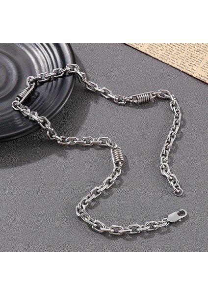 Erkekler Için 7mm O-Zinc Kolye Moda Punk Rock Takı (Yurt Dışından)
