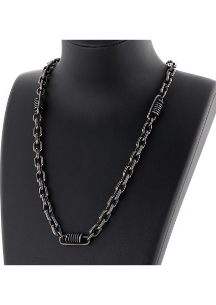 Erkekler Için 7mm O-Zinc Kolye Moda Punk Rock Takı (Yurt Dışından)