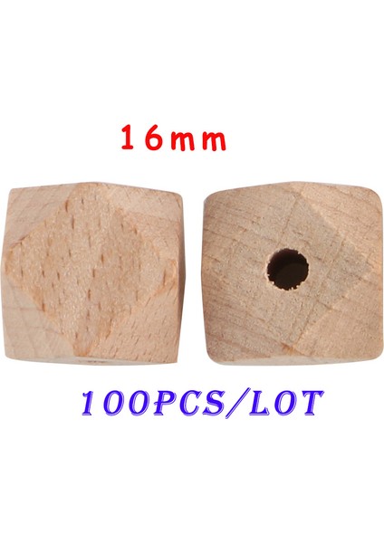 Kovict 100-1000 Adet Kayın Ahşap Boncuk Çevre Dostu Yuvarlak Boncuk Harf Altıgen Bilezik Kolye Aksesuarları Takı Yapımı Için (Yurt Dışından)