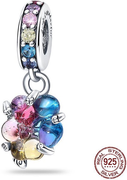 925 Gümüş Göz Boncuk Fit Orijinal Charms Gümüş Takı Yapımı Hediyelik Eşya (Yurt Dışından)