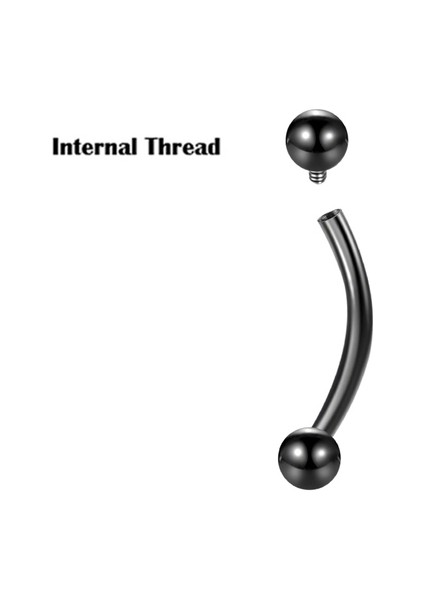 10 Adet/grup G23 Titanyum Kaş Muz Piercing Halkası Kavisli Barbell Dudak Halkası Rahat Daith Helix Rook Küpe Vücut Piercing Takısı (Yurt Dışından)