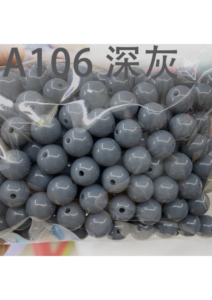 6-12 mm Ince Bıçak 40 Renk Yuvarlak Boncuk Düz Alçı Dağınağı Boncuklar Dıy El Boncuklu Takı Aksesuarları 500 Gr/torba (Yurt Dışından)