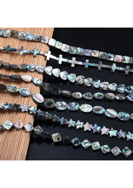 Doğal Gevşekler Türbin Şekiller Abalone Takı Yapımı Dıy Kolye 38 cm (Yurt Dışından)