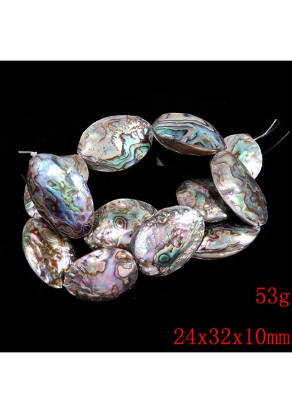 Doğal Gevşekler Türbin Şekiller Abalone Takı Yapımı Dıy Kolye 38 cm (Yurt Dışından)