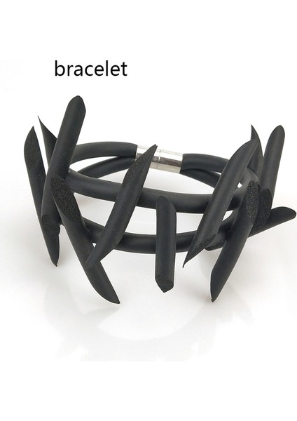 Ukebay Yeni Gotik Kolye Kolye Kadın Punk Kazak Zincirleri 3 Kolye Garip Mücevher El Yapımı Kauçuk Mücevher Torklar Halat (Yurt Dışından)