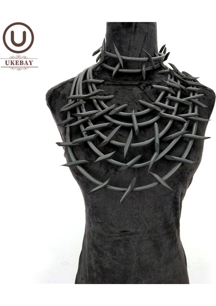 Ukebay Yeni Gotik Kolye Kolye Kadın Punk Kazak Zincirleri 3 Kolye Garip Mücevher El Yapımı Kauçuk Mücevher Torklar Halat (Yurt Dışından) fiyatları