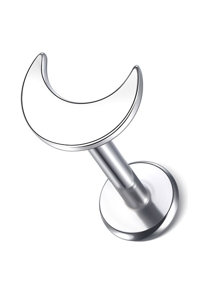 10 Adet/grup Titanyum Kulak Tragus Kıkırdak Piercing Içten Dişli Kalp Ay Yıldız Yıldırım Dudak Yüzük Dudak Çivisi Vücut Takısı (Yurt Dışından)