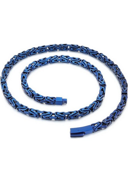Fongten 65 cm Çinko Uçak Kolye Erkekler Kadınlar Için Çelik Kare Çinko Uçak Yaka Gerdanlık Kolye (Yurt Dışından)