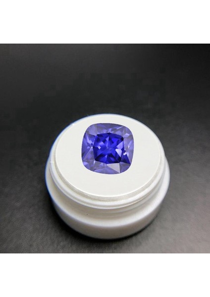 Büyük Doğal Tanzanit Mavi Safir Mücevher 12.0mm 6.0cts Yastık Kesim Vvs Gevşek Mücevher Taşı Kendin Yap Takı Için (Yurt Dışından)
