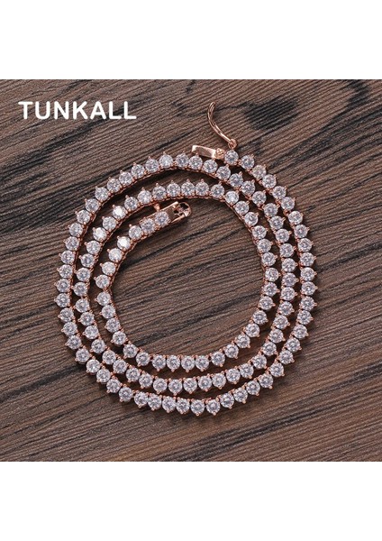 3mm Çelik Plaka 3 Çatal Tenis Zinciri Kadın Kolye Takı Hediye BC101 (Yurt Dışından) modelleri