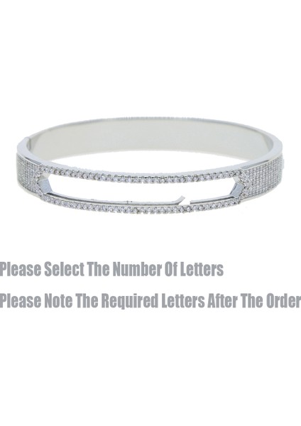 Gümüş Rengi 5A Kübik Zirkonyum Cz Mini Zirkonyum 26 Baş Harfli Kendin Yap Isim Harfli Bilezik Kaydırıcı Alfabe Kendin Yap Bilezik Erkek Kadın Takı (Yurt Dışından) fiyatları