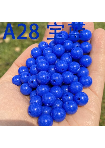 6-12 mm Ince Bıçak 40 Renk Yuvarlak Boncuk Düz Alçı Dağınağı Boncuklar Dıy El Boncuklu Takı Aksesuarları 500 Gr/torba (Yurt Dışından)