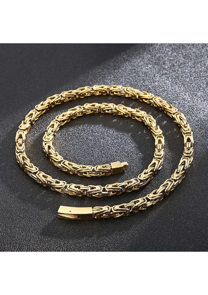 Fongten 65 cm Çinko Uçak Kolye Erkekler Kadınlar Için Çelik Kare Çinko Uçak Yaka Gerdanlık Kolye (Yurt Dışından) fırsatları