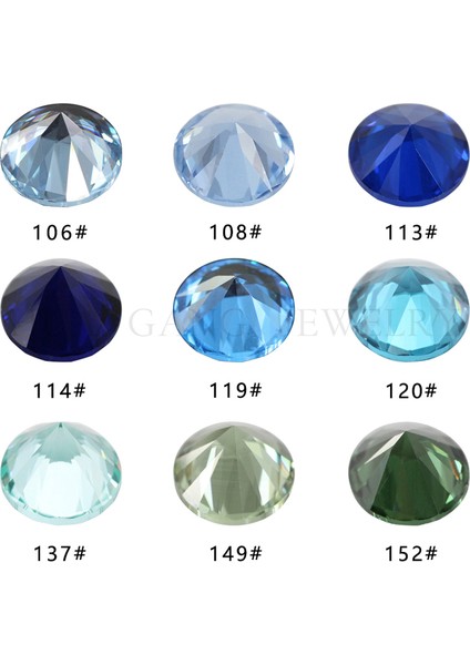 5A Sentetik Spinel Mighty Bant 2.0 ~ 12MM Boyutu Parlak Takı Için (Yurt Dışından)