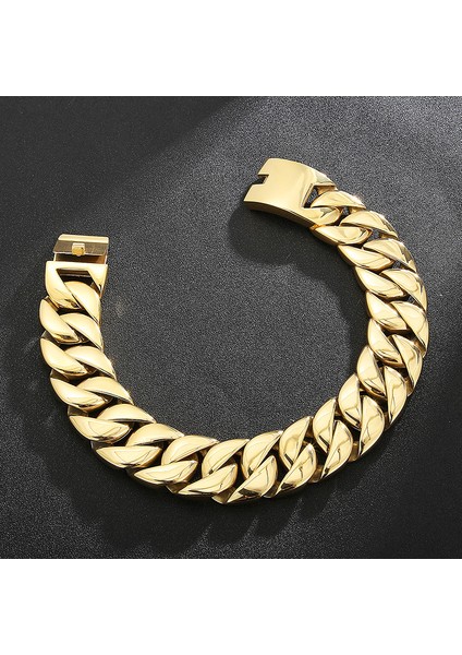 Kalen 20MM/31MM Punk Erkek Kadın Paslanmaz Çelik Kolye Ağır Büyük Kolye Curb Küba Zinciri Choker Takı 40/42CM Uzunluk (Yurt Dışından) fırsatları
