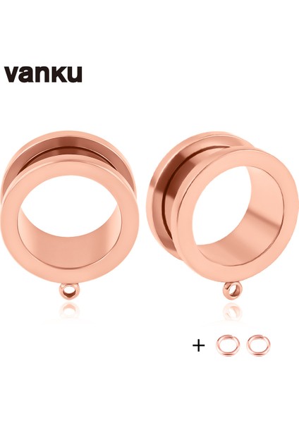 Vanku 10 Adet Paslanmaz Çelik Kendin Yap Sarkan Kulak Tıkacı Vücut Piercing Vida Tünelleri Gerdiriciler Vücut Takısı Küpe Genişletici (Yurt Dışından)