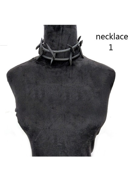 Ukebay Yeni Gotik Kolye Kolye Kadın Punk Kazak Zincirleri 3 Kolye Garip Mücevher El Yapımı Kauçuk Mücevher Torklar Halat (Yurt Dışından)
