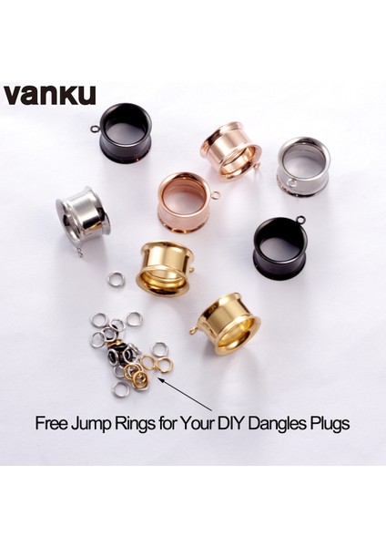 Vanku 10 Adet Paslanmaz Çelik Kendin Yap Sarkan Kulak Tıkacı Vücut Piercing Vida Tünelleri Gerdiriciler Vücut Takısı Küpe Genişletici (Yurt Dışından) fırsatları