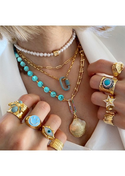 Büyük Kalın Choker Kolye Vintage Miami Küba Kolye Kadın Kolyeleri Mücevher Yeşil Malakit Boncuklu Doğal Taş (Yurt Dışından) fiyatları