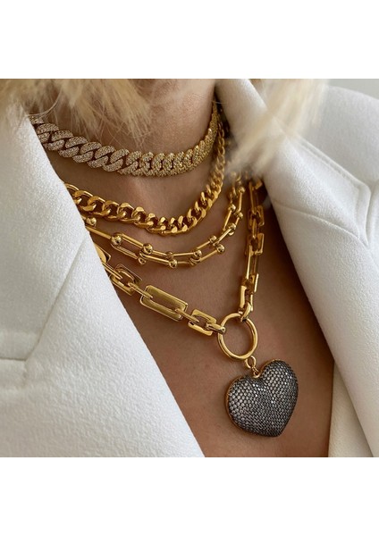 Büyük Kalın Choker Kolye Vintage Miami Küba Kolye Kadın Kolyeleri Mücevher Yeşil Malakit Boncuklu Doğal Taş (Yurt Dışından) fırsatları