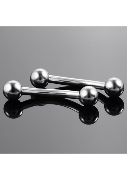10 Adet/grup Titanyum Kaş Piercing Muz Küpe Dış Iplik 16G Kavisli Halter Tragus Kulak Kıkırdak Korsan Takı (Yurt Dışından)