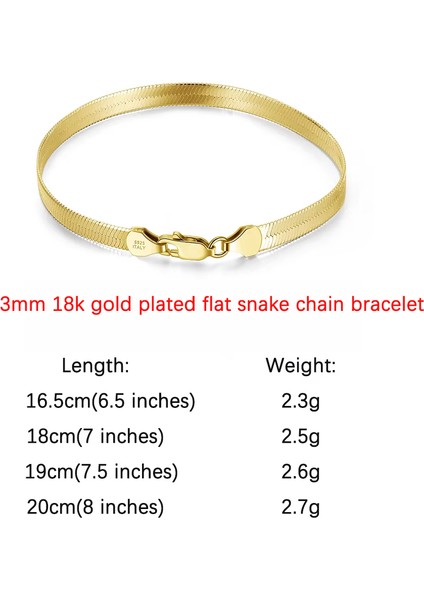 Orsa Jewels Altın Bilezikler 925 Gümüş Takı Ataç Herribone Bilezikler Istiflenmiş Bileklikler (Yurt Dışından)