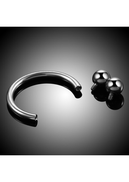 1/10 Adet Titanyum 18G 16G 14G Top At Nalı Yüzükler Helix Tragus Küpe Burun Dudak Yüzükler Dairesel Septum Piercing Takı 6-16MM (Yurt Dışından)