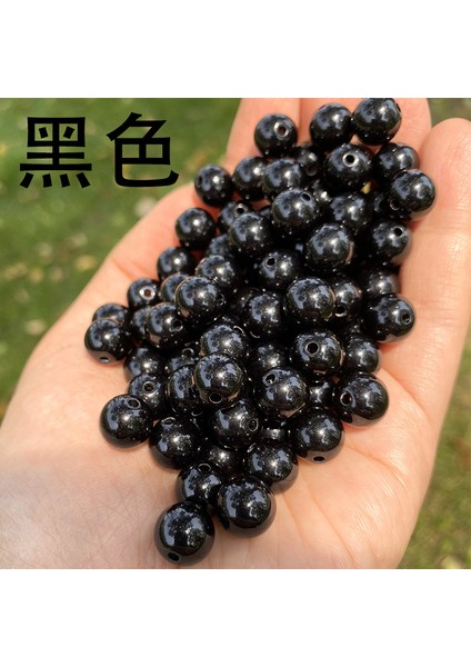 6-12 mm Ince Bıçak 40 Renk Yuvarlak Boncuk Düz Alçı Dağınağı Boncuklar Dıy El Boncuklu Takı Aksesuarları 500 Gr/torba (Yurt Dışından)