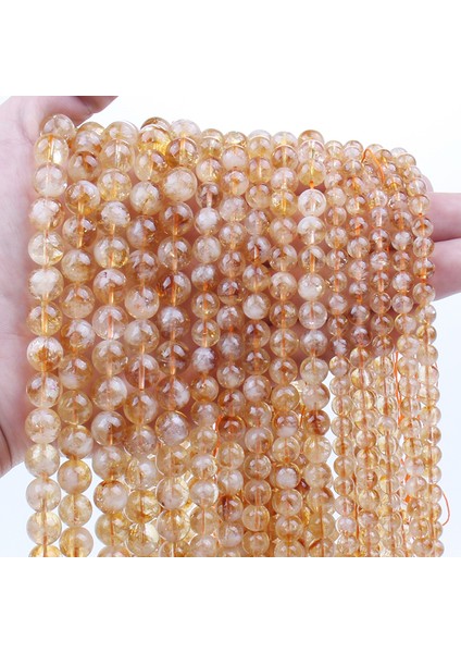 Ying 6A Aytaşı Boncuk Gevşek Taş Yapımı Için Dıy Bilezikler Kolye 15" (Yurt Dışından)