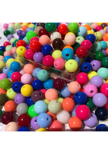 6-12 mm Ince Bıçak 40 Renk Yuvarlak Boncuk Düz Alçı Dağınağı Boncuklar Dıy El Boncuklu Takı Aksesuarları 500 Gr/torba (Yurt Dışından) modelleri