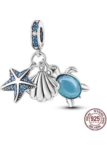 925 Gümüş Göz Boncuk Fit Orijinal Charms Gümüş Takı Yapımı Hediyelik Eşya (Yurt Dışından)