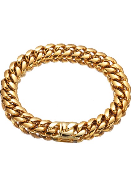 6MM-22MM Altın Gümüş Renkli Titanyum Çelik Küba Miami Zincirleri Kolyeler Büyük Ağır Yuvarlak Bağlantı Zinciri Erkekler Için Hip Hop Rock Takı (Yurt Dışından) modelleri