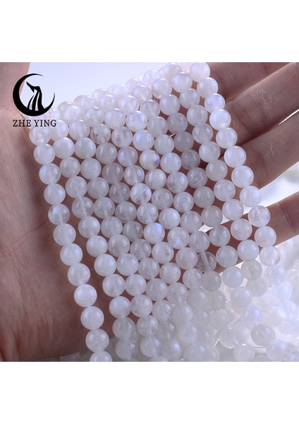 Ying 6A Aytaşı Boncuk Gevşek Taş Yapımı Için Dıy Bilezikler Kolye 15" (Yurt Dışından) fiyatları