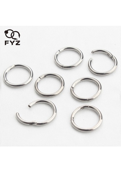 18G 16G 14G Astm F136 Titanyum Burun Halkaları Pirsingler Sahte Septum Yüzükler Menteşeli Clicker Segment Meme Ucu Halkaları Piercing Burun (Yurt Dışından)