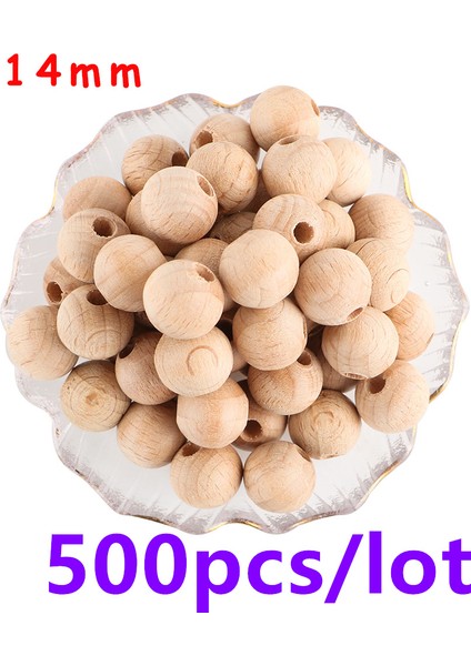 Kovict 100-1000 Adet Kayın Ahşap Boncuk Çevre Dostu Yuvarlak Boncuk Harf Altıgen Bilezik Kolye Aksesuarları Takı Yapımı Için (Yurt Dışından)