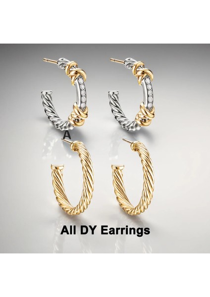 2024 Yeni Tüm Komple S925 Gümüş Dy Küpe Kadınlar Için. Seçimin Hediyesi Güzel (Yurt Dışından) fiyatları