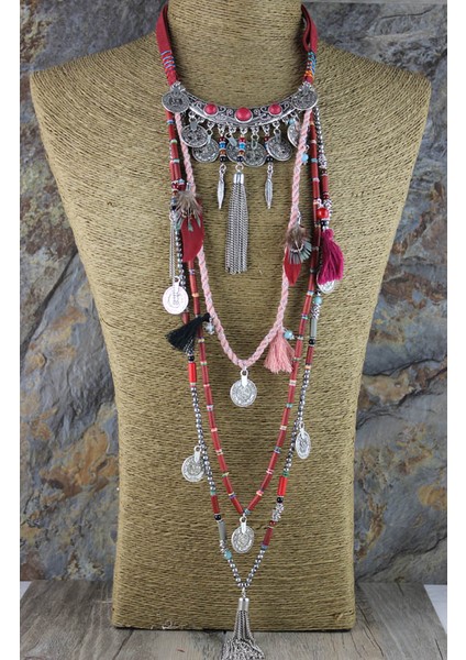 Çingene Bildirimi Vintage Uzun Etnik Boho Kolye Tibet Takı (Yurt Dışından)