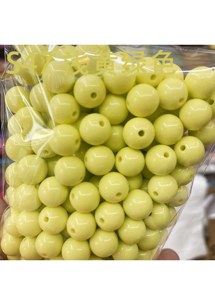 6-12 mm Ince Bıçak 40 Renk Yuvarlak Boncuk Düz Alçı Dağınağı Boncuklar Dıy El Boncuklu Takı Aksesuarları 500 Gr/torba (Yurt Dışından)