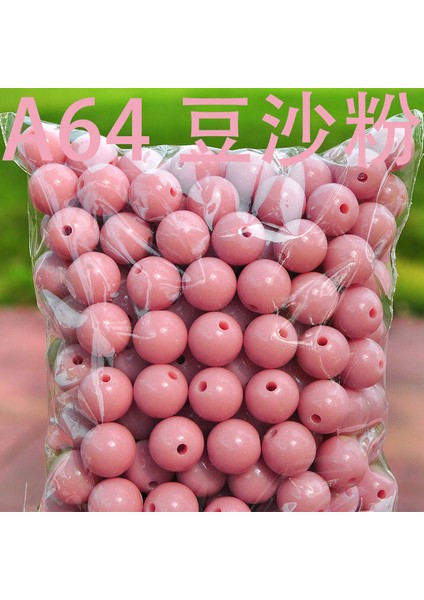 6-12 mm Ince Bıçak 40 Renk Yuvarlak Boncuk Düz Alçı Dağınağı Boncuklar Dıy El Boncuklu Takı Aksesuarları 500 Gr/torba (Yurt Dışından)