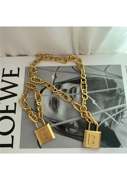 Vintage Metal Kalın Çinko Kalılı Geometrik Harf B Kilıl Kalılı Moda Kadın Punk Takı Yansıma (Yurt Dışından) fırsatları