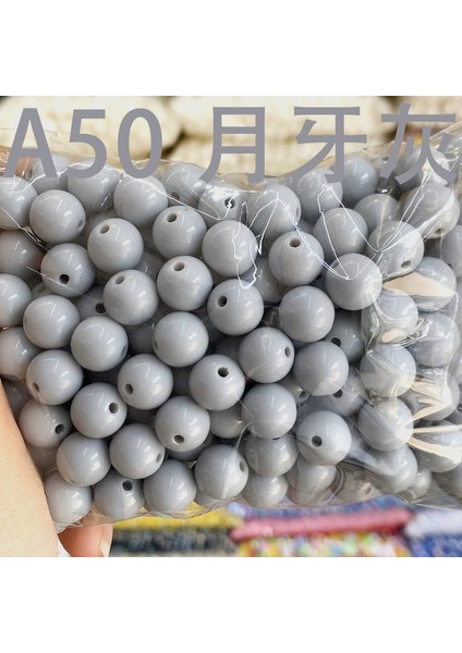 6-12 mm Ince Bıçak 40 Renk Yuvarlak Boncuk Düz Alçı Dağınağı Boncuklar Dıy El Boncuklu Takı Aksesuarları 500 Gr/torba (Yurt Dışından)