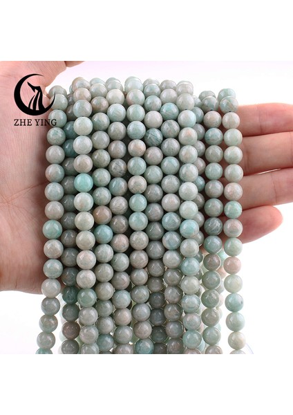 Ying 6A Aytaşı Boncuk Gevşek Taş Yapımı Için Dıy Bilezikler Kolye 15" (Yurt Dışından)