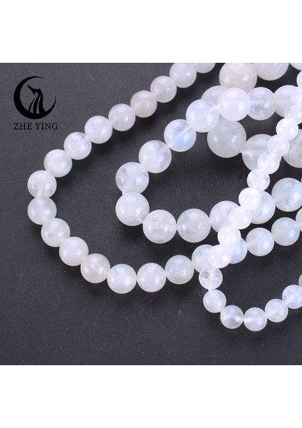 Ying 6A Aytaşı Boncuk Gevşek Taş Yapımı Için Dıy Bilezikler Kolye 15" (Yurt Dışından)