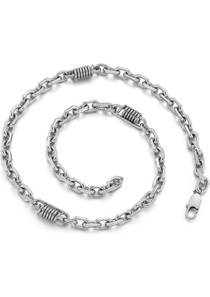Erkekler Için 7mm O-Zinc Kolye Moda Punk Rock Takı (Yurt Dışından)