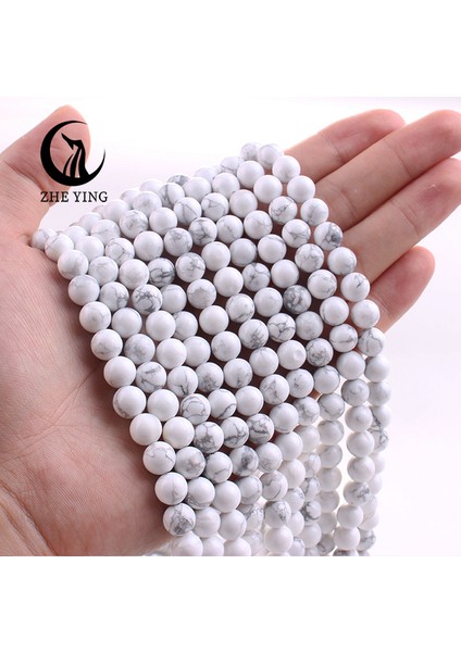 Ying 6A Aytaşı Boncuk Gevşek Taş Yapımı Için Dıy Bilezikler Kolye 15" (Yurt Dışından)