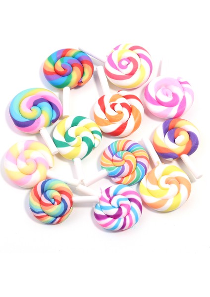 10 Adet/grup Lolipop Charms El Yapımı Takı Yapımı Takı Yapımı Takı Yapımı Charms Anahtarlık Anahtarlık Anahtarlık Takı Yapımı Charms (Yurt Dışından)