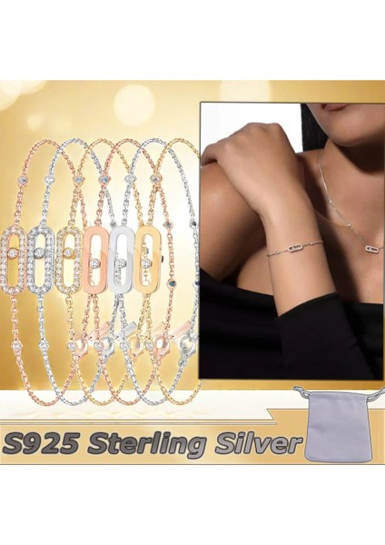 S925 Fotoğraf Galerisi - Elmas Uno Bilezik Messik Kadınlar Elmas Hareketi Vintage Parti Ziyafe (Yurt Dışından) fiyatları